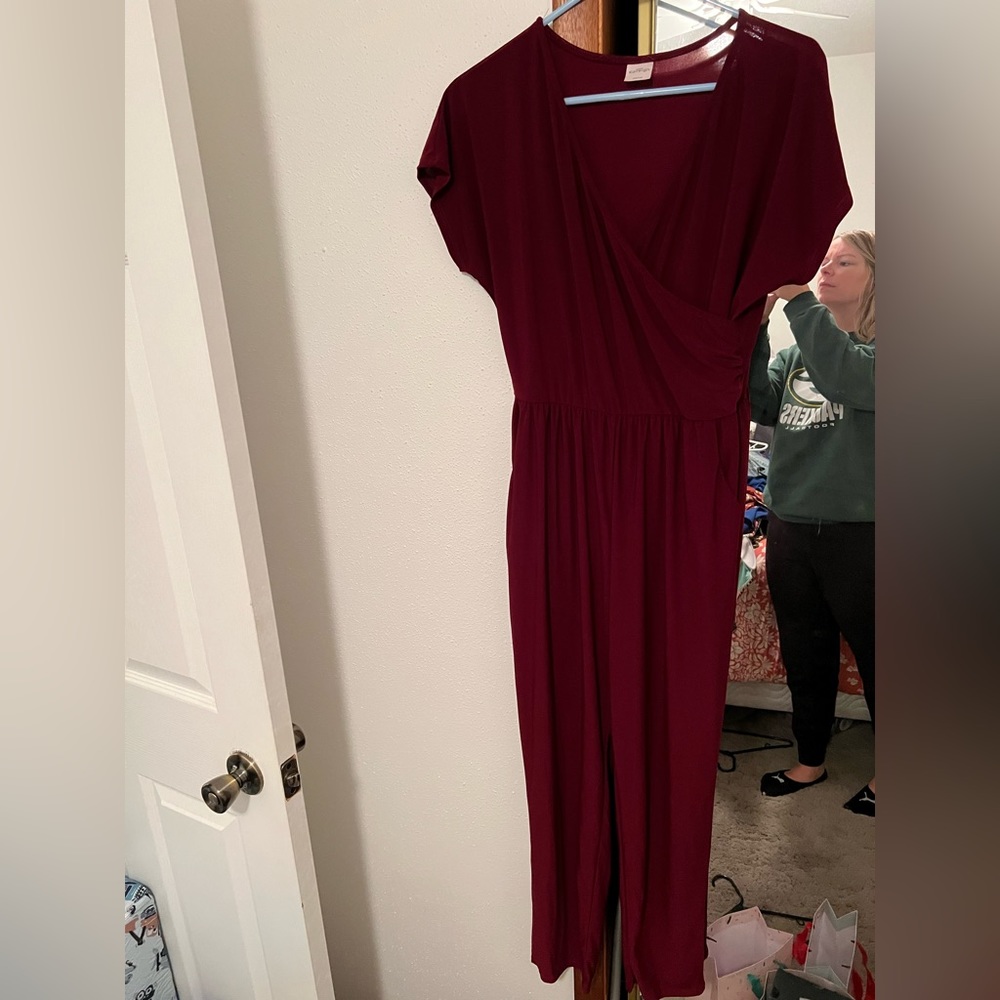 Women’s Maroon jumpsuit